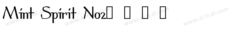 Mint Spirit No2字体转换